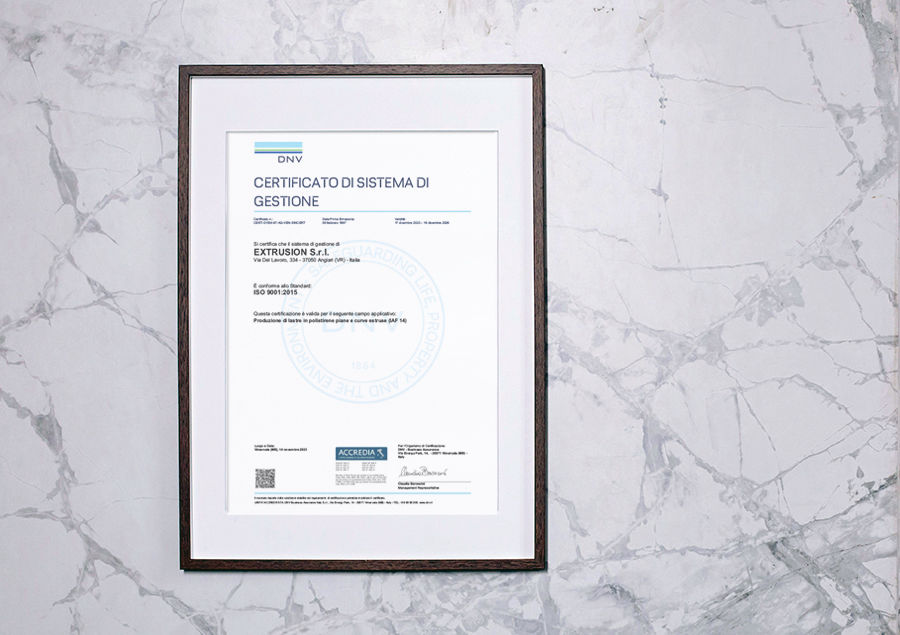 Certfication ISO PS sheets